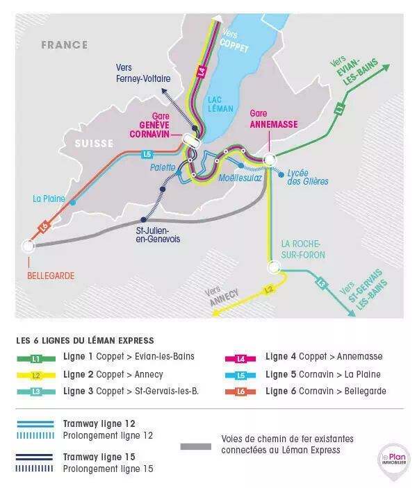 Leman Express, plan de la nouvelle mobilité vers Genève