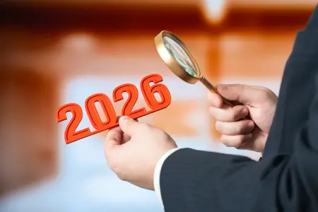 Les entreprises étudient la prochaine année 2026. Faire des plans. Caractéristiques et tendances futures.