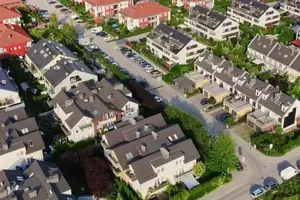 Vue panoramique maisons