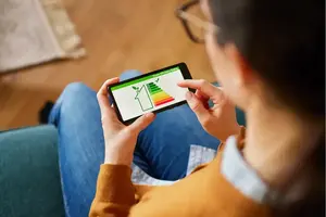 Vérification de l'efficacité énergétique de la maison sur une application mobile