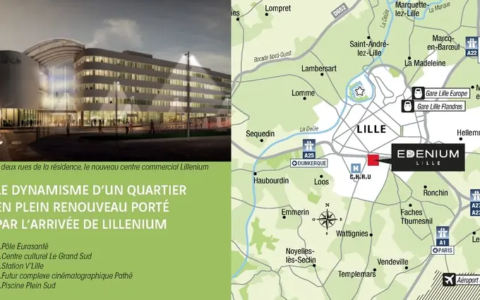 Programme immobilier neuf Edenium à Lille