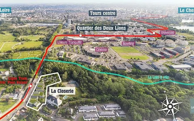 Programme immobilier neuf LA CLOSERIE Parc de la Gloriette à Joué-lès-Tours