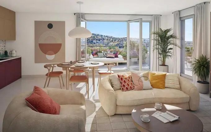 Programme immobilier neuf St-laurent du var. du 2 au 4 p. résidence piscine à Saint-Laurent-du-Var