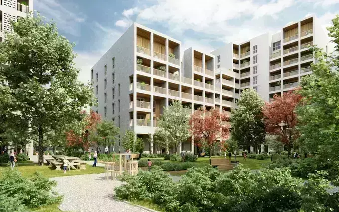 Programme immobilier neuf L'Îlot Jardin - L'Alhambra à Lyon 7ème