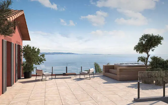 Programme immobilier neuf Théoule-sur-mer résidence de prestige avec vue mer panoramique à Théoule-sur-Mer