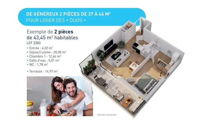 Programme immobilier neuf Censity - lmnp jeunes actifs à Nantes