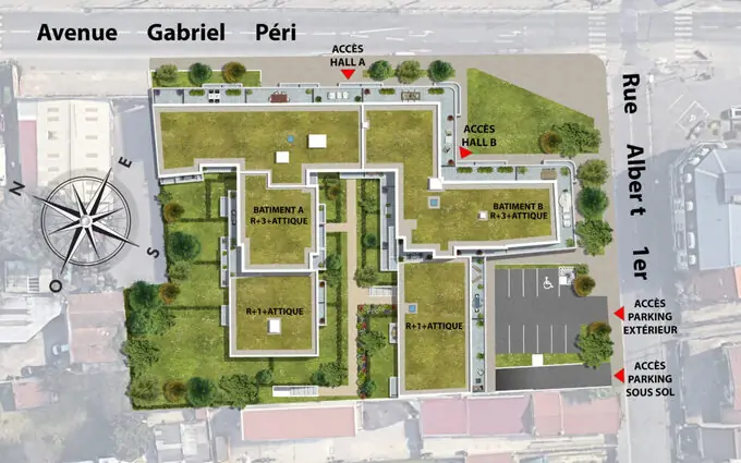 Programme immobilier neuf L'Angle des Arts à Bezons