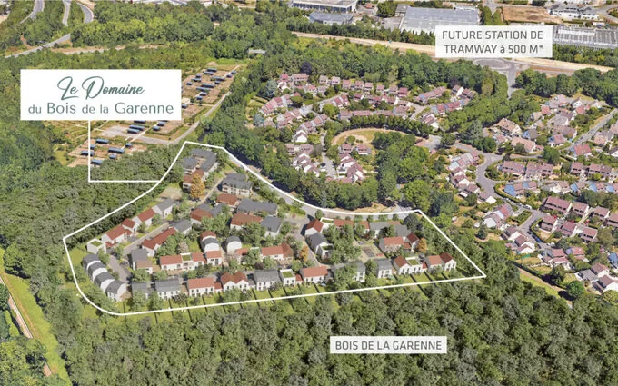 Programme immobilier neuf Le Domaine du Bois de la Garenne à Courcouronnes