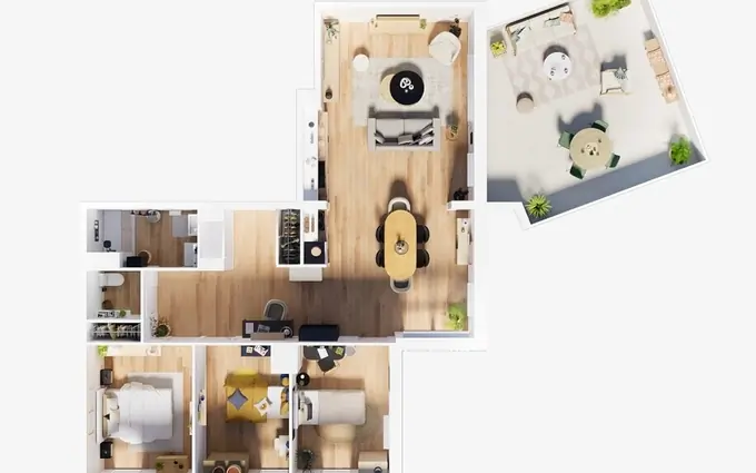 Programme immobilier neuf Appartement terrasse/liberte - t1 à La Riche