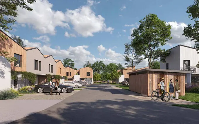 Programme immobilier neuf Carbon-blanc au sein d'un domaine calme et vert à Carbon-Blanc