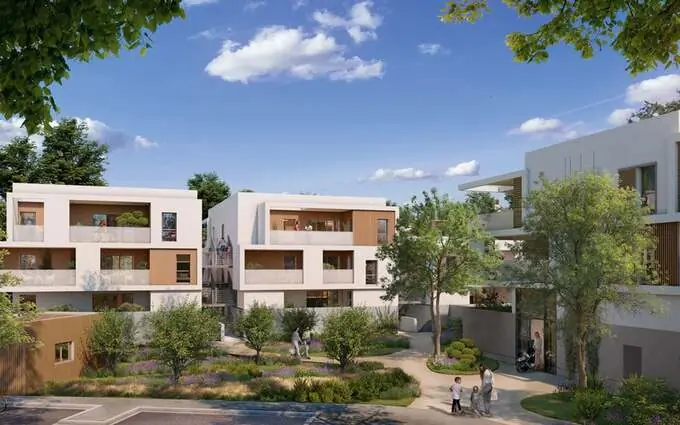 Programme immobilier neuf Clapiers éco quartier du castellet proche village historique à Clapiers