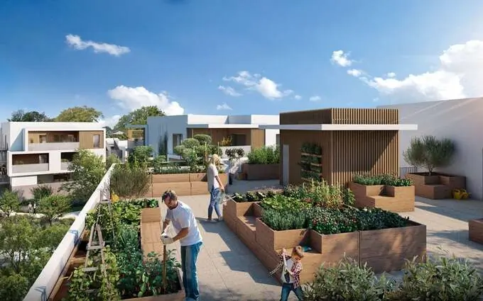 Programme immobilier neuf Clapiers éco quartier du castellet proche village historique à Clapiers