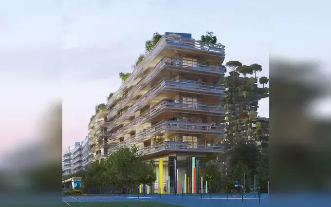 Programme immobilier neuf Montpellier port marianne au pied du parc de l'hôtel de ville à Montpellier