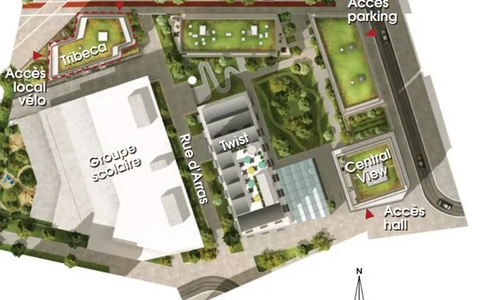 Programme immobilier neuf West village - tribeca à Nanterre