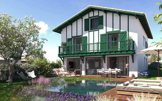 Programme immobilier neuf Biarritz villas d'exception quartier Parc d'Hiver