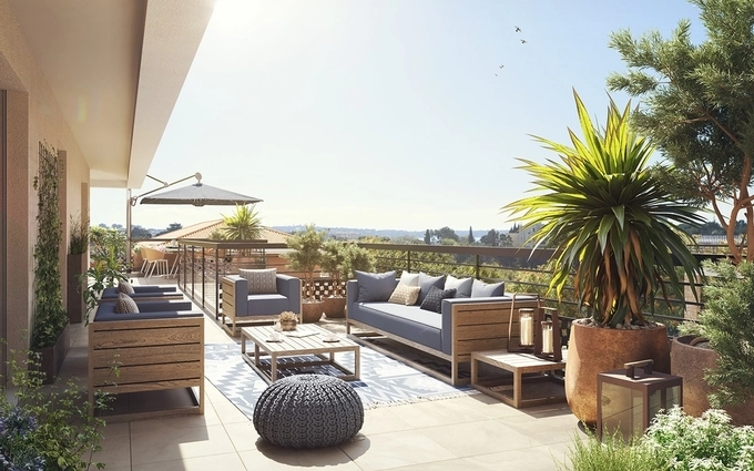 Programme immobilier neuf 4p terrasse golfe-juan à Vallauris