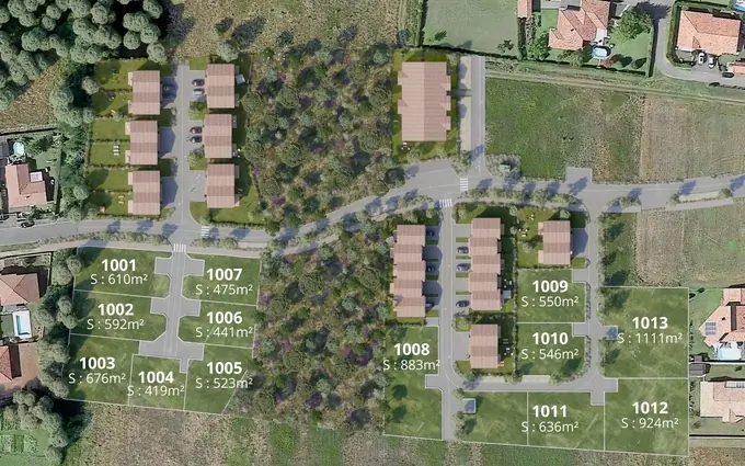 Programme immobilier neuf Les terrains du loriot à Bénesse-Maremne
