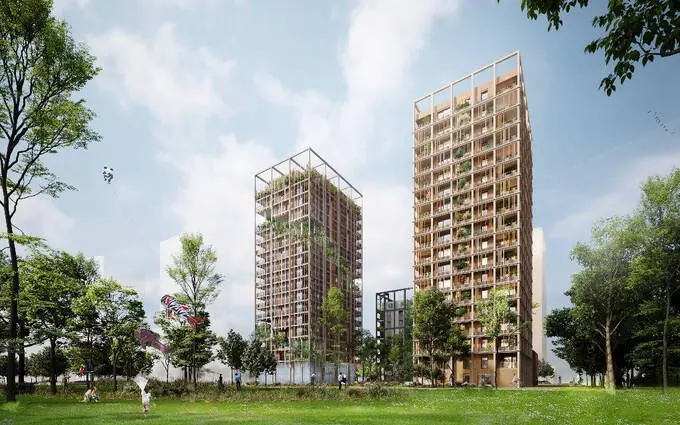 Programme immobilier neuf Strasbourg quartier archipel au wacken entre ville et nature à Strasbourg