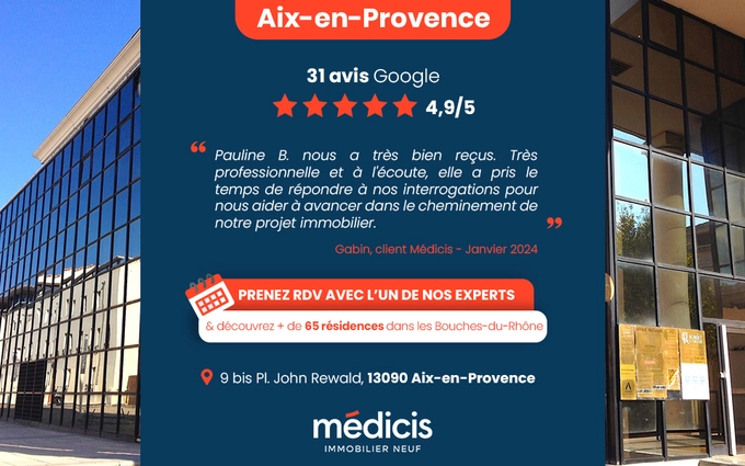 Programme immobilier neuf Aix-en-Provence proche centre hospitalier Pays d'Aix à Aix-en-Provence