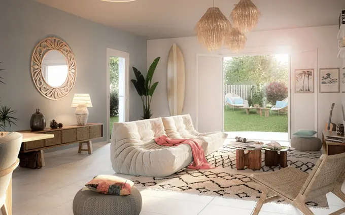 Programme immobilier neuf Marseille 8 pointé rouge à proximité immédiate de la mer