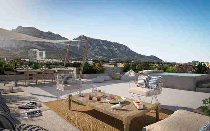 Programme immobilier neuf Marseille 8 pointé rouge à proximité immédiate de la mer à Marseille 8ème