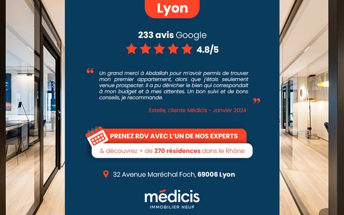 Programme immobilier neuf Lyon 4 réhabilitation à 10 min à pied du métro C Hénon à Lyon 4ème