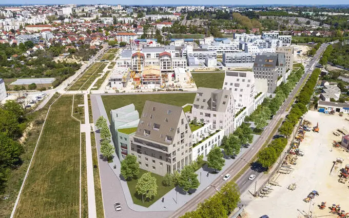 Programme immobilier neuf Dijon écoquartier Jardin des Maraîchers proche des commerces à Dijon