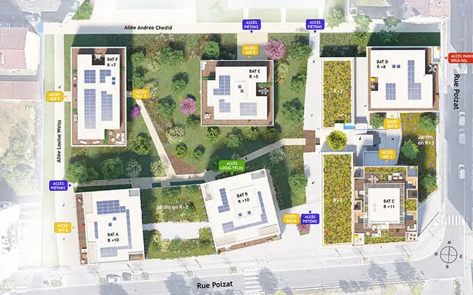 Programme immobilier neuf Les Ateliers du Parc à Villeurbanne