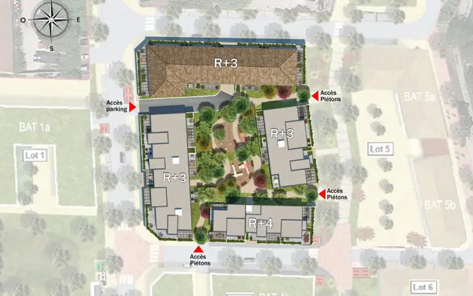 Programme immobilier neuf Le patio des berges à Beaucaire