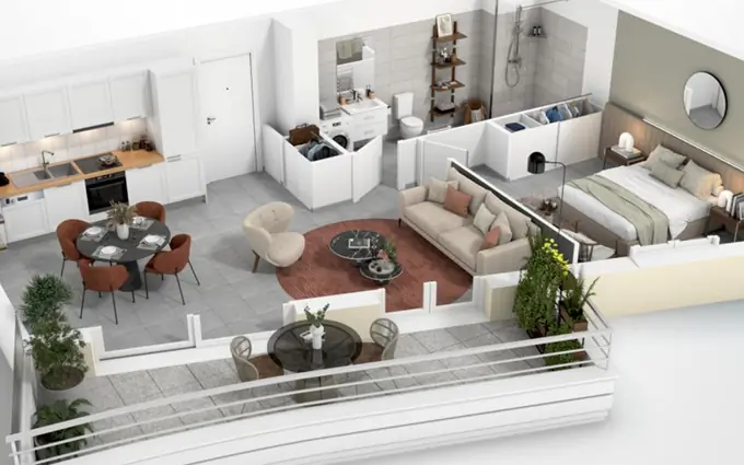 Programme immobilier neuf Cagnes-sur-Mer à proximité immédiate des plages à Cagnes-sur-Mer