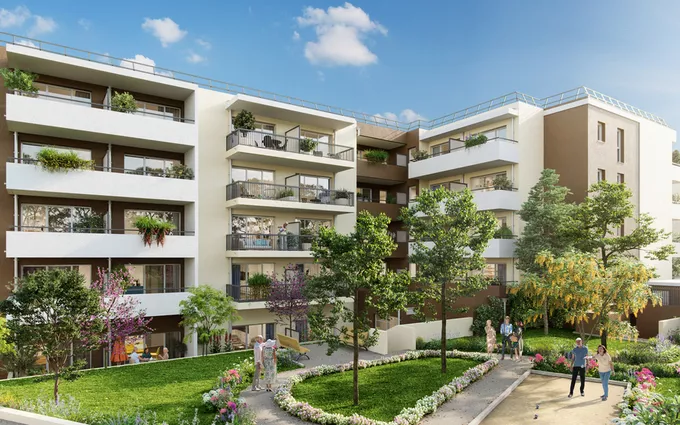 Programme immobilier neuf Cavalaire-sur-Mer résidence séniors à 5 min à pied de la plage à Cavalaire-sur-Mer
