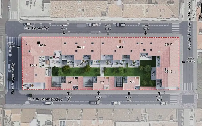 Programme immobilier neuf Héritage maisons à Marseille 6ème