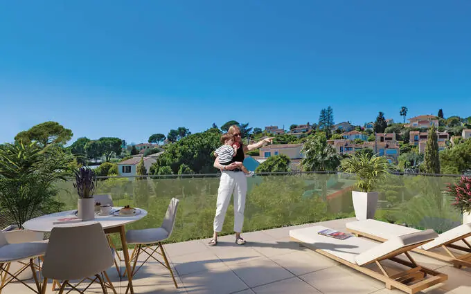 Programme immobilier neuf Antibes à 7 minutes en voiture de la plage de fontonne ouest à Antibes