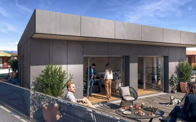 Programme immobilier neuf Douvaine à 7 min à pied de la mairie et de son arrêt de bus à Douvaine