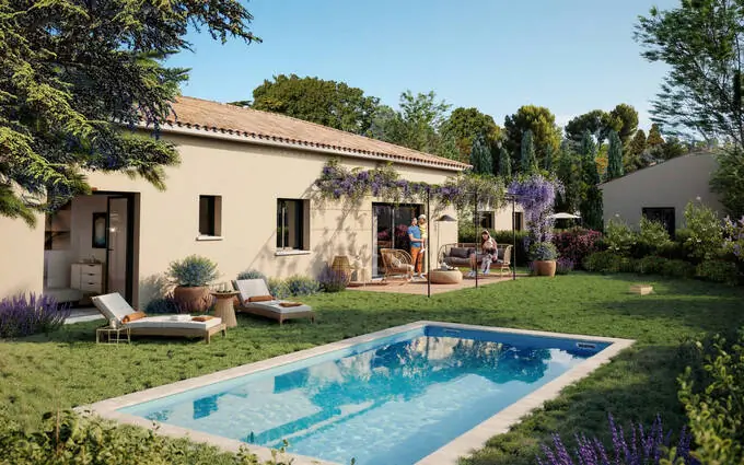 Programme immobilier neuf Saint-cannat maisons intimistes à 7 min des bus proche centre à Saint-Cannat