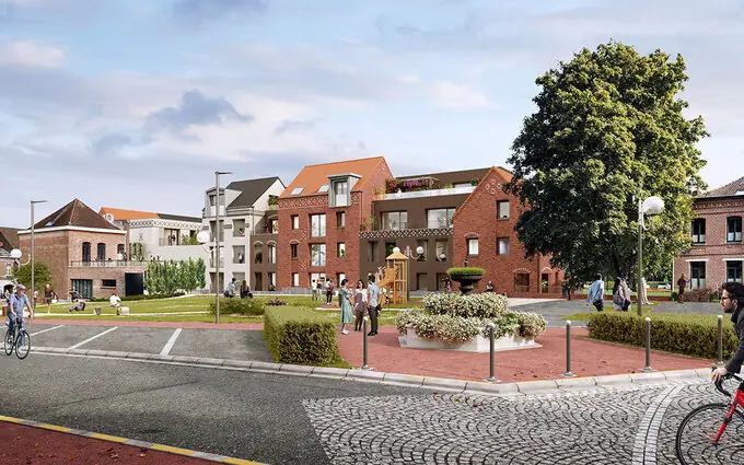 Programme immobilier neuf Mouvaux au pied des commerces et du parc du hautmont à Mouvaux