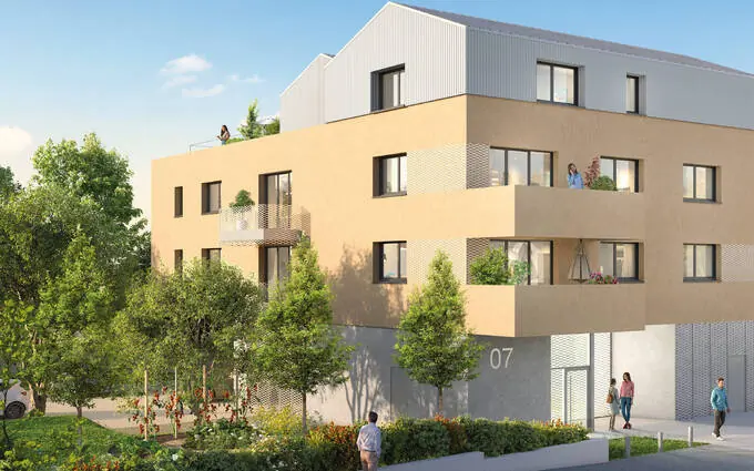 Programme immobilier neuf Saint-herblain à 3 min de l'arrêt de bus ligne 91 à Saint-Herblain