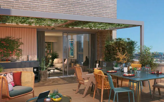 Programme immobilier neuf Toulouse quartier de la cartoucherie au pied du tramway à Toulouse