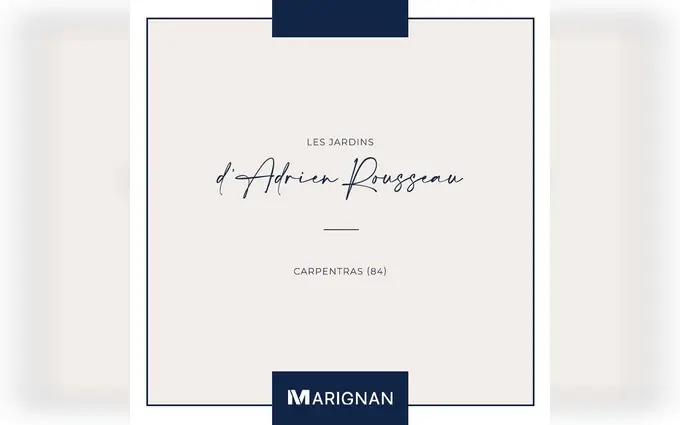 Programme immobilier neuf Les jardins d'adrien rousseau à Carpentras