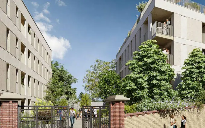 Programme immobilier neuf Le havre quartier des gobelins à 9 min à pied du tramway a et b à Le Havre