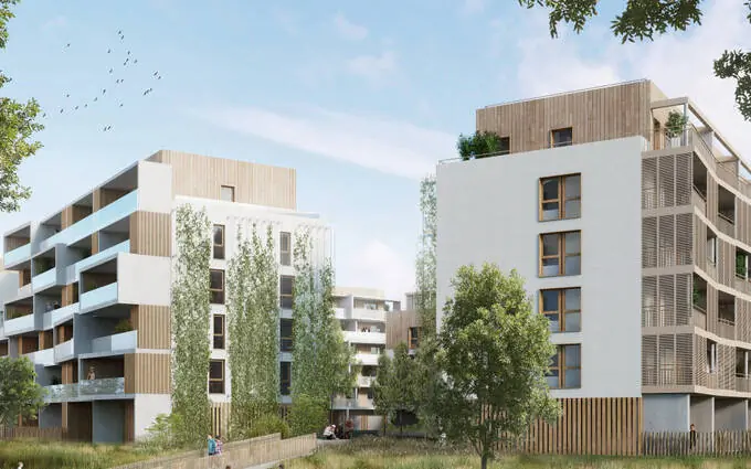 Programme immobilier neuf Illkirch-graffenstaden coeur écoquartier des prairies du canal à Illkirch-Graffenstaden