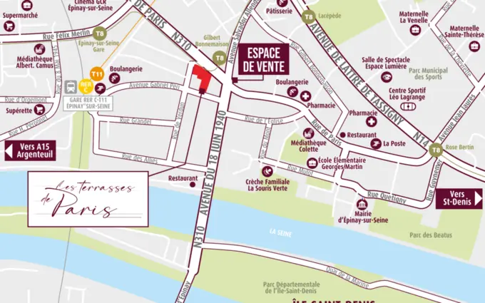 Programme immobilier neuf Les Terrasses de Paris à Épinay-sur-Seine