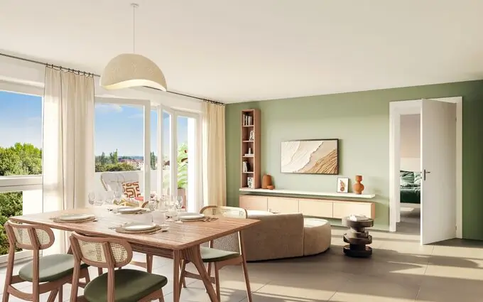 Programme immobilier neuf Montpellier  - tva 5,5% - du 2 au 4p - en travaux à Montpellier