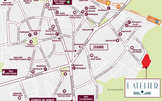 Programme immobilier neuf L'atelier à Stains