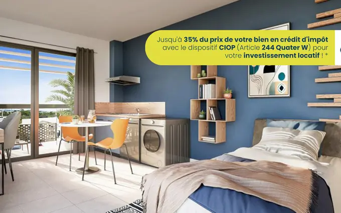 Programme immobilier neuf Le tampon résidence étudiante à 50m de l'université à Le tampon (97418)