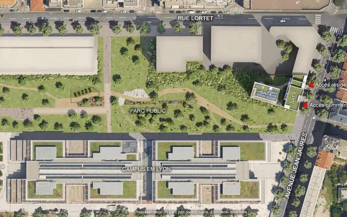 Programme immobilier neuf Côté parc à Lyon 7ème