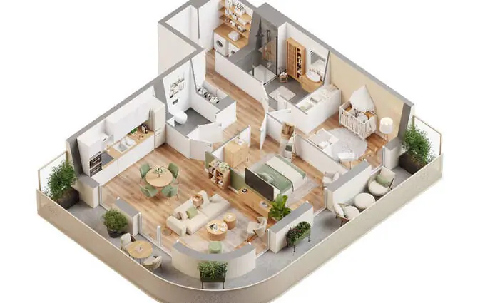 Programme immobilier neuf Béthune à 10 min à pied de la gare sncf à Béthune