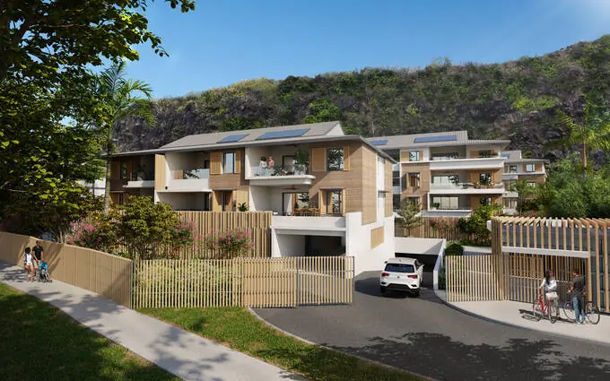 Programme immobilier neuf Saint-paul bord de mer à 10 min à vélo de la plage de boucan à Saint Paul