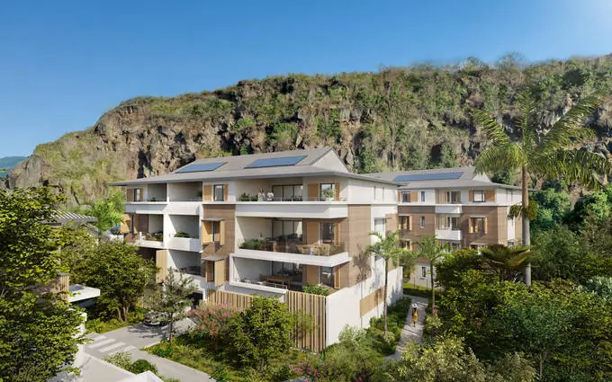 Programme immobilier neuf Saint-paul bord de mer à 10 min à vélo de la plage de boucan à Saint Paul