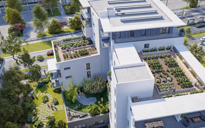 Programme immobilier neuf Le pont-de-claix coeur quartier des minotiers vue montagnes à Le Pont-de-Claix